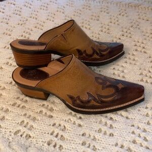 Ariat Western Leather Mules